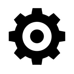 Gear Settings and Mechanical Line Icons Set 