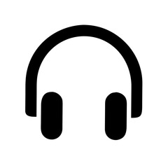 Headphone Audio and Music Line Icons Set