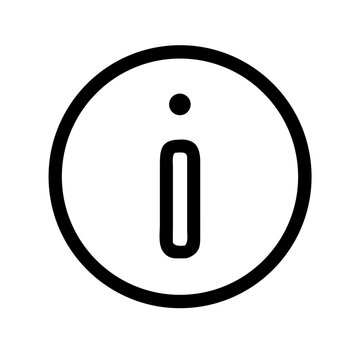 Info Information and Help Line Icons Set