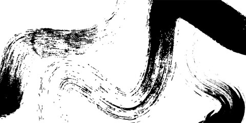 Brush strokes templates, vector grunge paintbrush