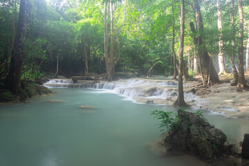 Erawan Waterfall, Erawan National Park in Kanchanaburi, Thailand	