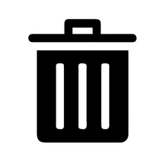 Trash Can Waste and Recycling Line Icons Set 2