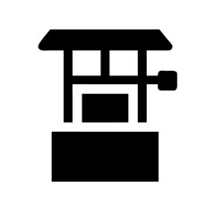 Water Well Infrastructure Line Icons Set 2