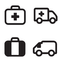 Minimalist Vector Healthcare Set