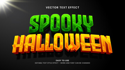 spooky halloween editable text effect