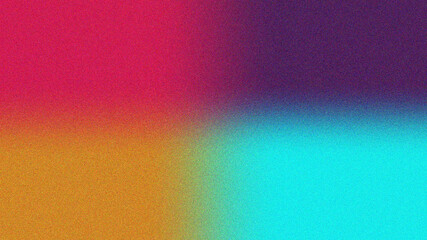 Vibrant abstract gradient background with a textured grainy overlay creating a modern energetic and colorful visual effect with a blend of warm and cool tones