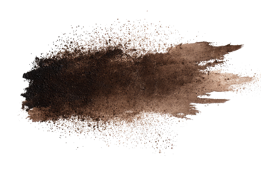 Abstract brown paint splatter