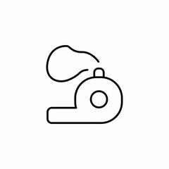 Obraz premium blow whistle icon sign vector