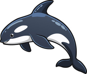 Fototapeta premium A bright, cartoon sun with sharp rays, radiating warmth and summer.