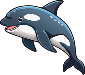 Obraz premium A bright, cartoon sun with sharp rays, radiating warmth and summer.