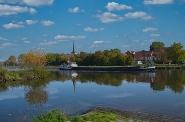 Blick auf den Fluss Main in Oberfranken
