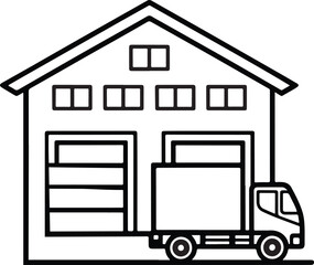 warehouse icon. warehouse icon png