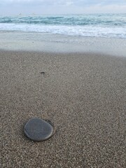 footprint on the beach