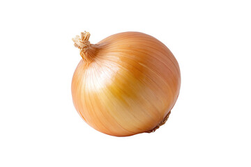 Fototapeta premium Whole yellow onion isolated on white transparent background