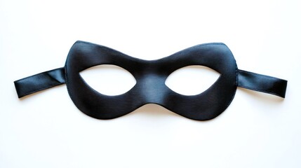 Black Mask Isolated on White Background for Costumes