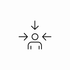 individual center icon sign vector