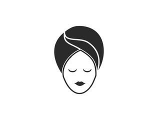 Beauty woman line art luxury creative flower and web icons. Cosmetics services & Spa icons for mobile app. Spa treatments, skin care, massage, serum, anti ageing, cosmetology minimalist logo design