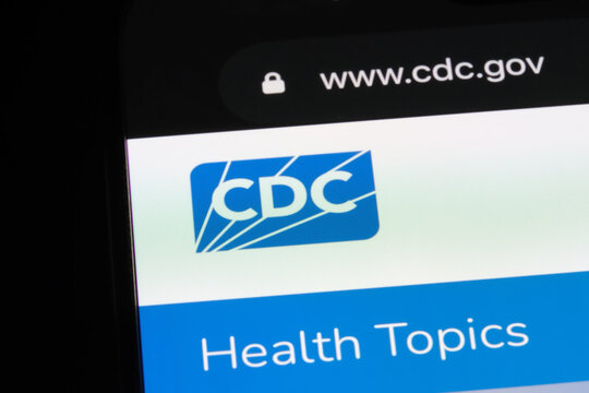 Shanghai,China-August 3rd 2025: CDC organization logo on website
