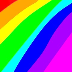 Fototapeta premium Abstract Rainbow Waves.