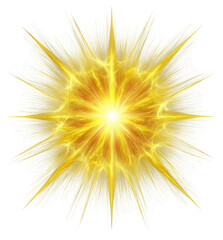 Radiant, yellow-white starburst design