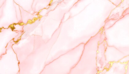 Abstract marble texture in light pink and gold