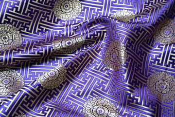 Intricate Ladakhi Textile with Traditional Patterns