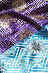 Vibrant Ladakhi Textile Patterns Showcasing Cultural Heritage