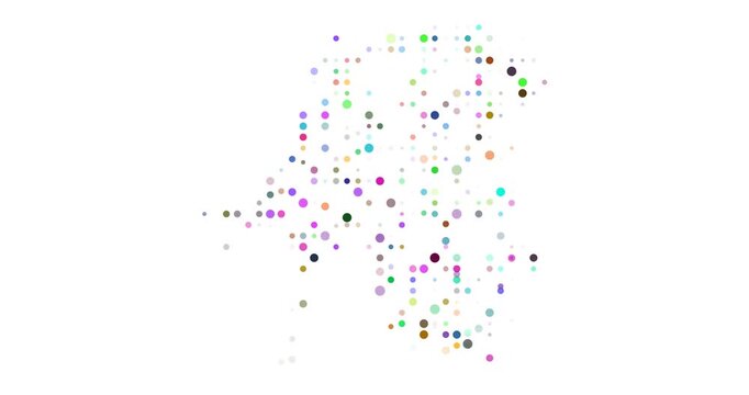 Map Outline Of Congo In Dots