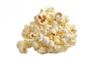 Popcorn Isolated on White Transparent Background