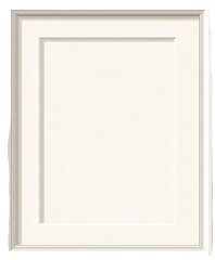 Fototapeta premium Empty white framed picture