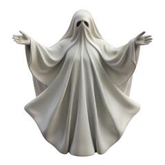 Naklejka premium 3d ethereal ghost figure with flowing fabric