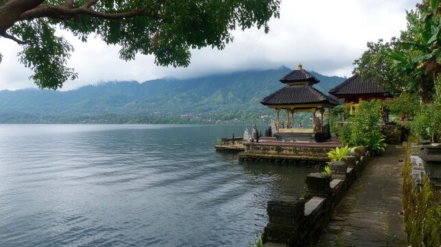 Temple Complex on Lake Bratan, Bali