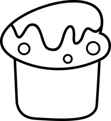 Birthday Element Outline