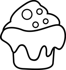 Birthday Element Outline