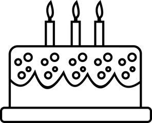 Birthday Element Outline
