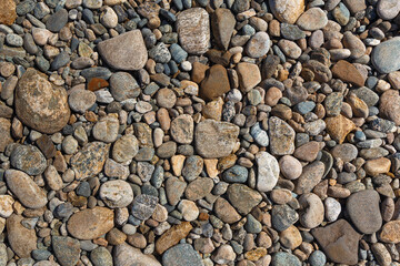 Background from the river pebble
