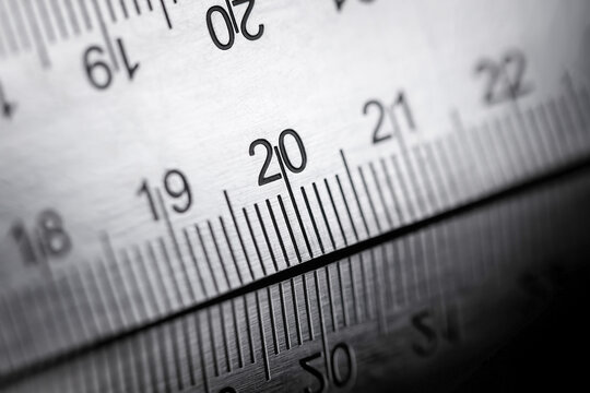 Metal precision ruler