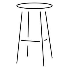 seat icon isolated on white background, vector illustration.