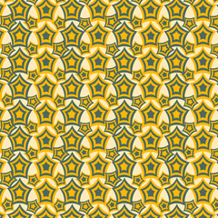 Celestial fusion seamless vector pattern