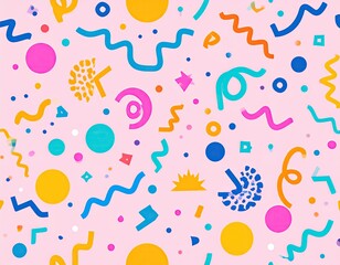 Colorful confetti vector
2