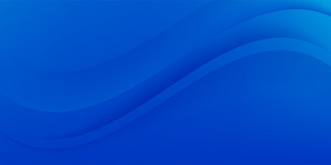Blue Abstract fluid wave. Modern poster with gradient 3d flow shape.