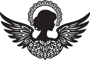 Fototapeta premium Divine Ornate Angel Wings Bundle