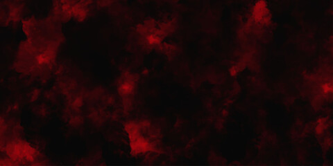 Red color powder explosion isolated on black background. Colorful dust explode. Paint Holi, dust particles splash. Network concept with spray. Futuristic technology element. 3D rendering.	