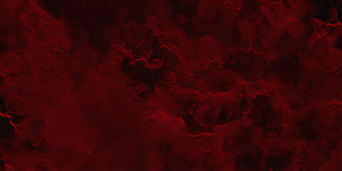 Red color powder explosion isolated on black background. Colorful dust explode. Paint Holi, dust particles splash. Network concept with spray. Futuristic technology element. 3D rendering.	