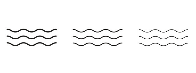 Water icon linear style sign for mobile concept and web design.