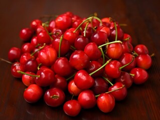 Natural Vitamin-Rich Red Cherries