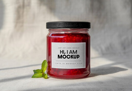 Jam Jar Mockup