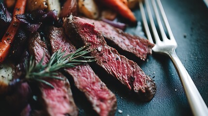 Sizzling cowboy steak delight rustic kitchen culinary art cozy atmosphere close-up gastronomic experience