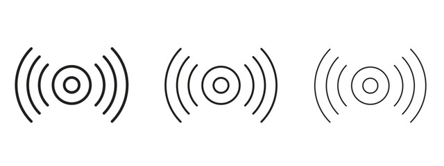 Sensor icon linear style sign for mobile concept and web design.