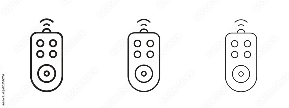 Wall mural remote control icon linear style sign for mobile concept and web design.
